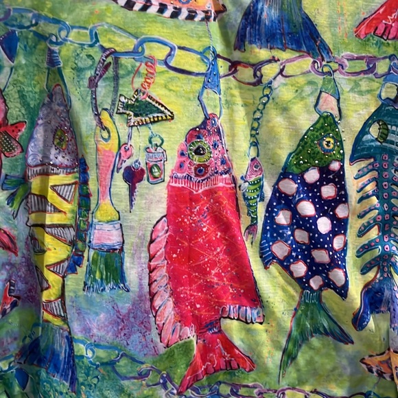 Leoma Lovegrove Flutter Sleeve Top With Ruched Sides Size Large Great Condition - Picture 3 of 3